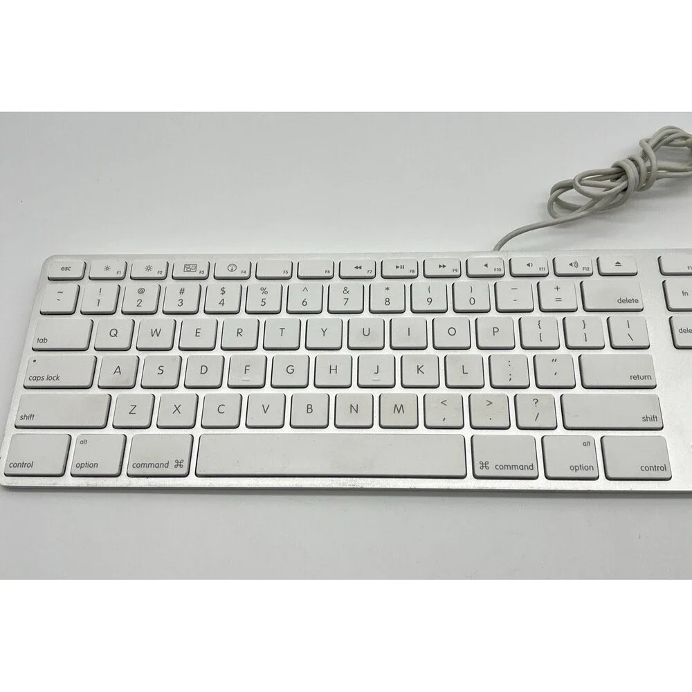 Genuine Apple USB Wired Keyboard with Numeric Keypad A1243 - TESTED WORKING
